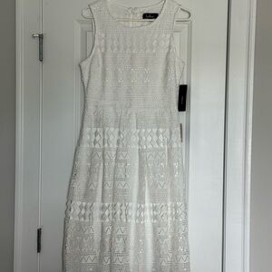 Lulus white sleeveless dress - NWT!!
